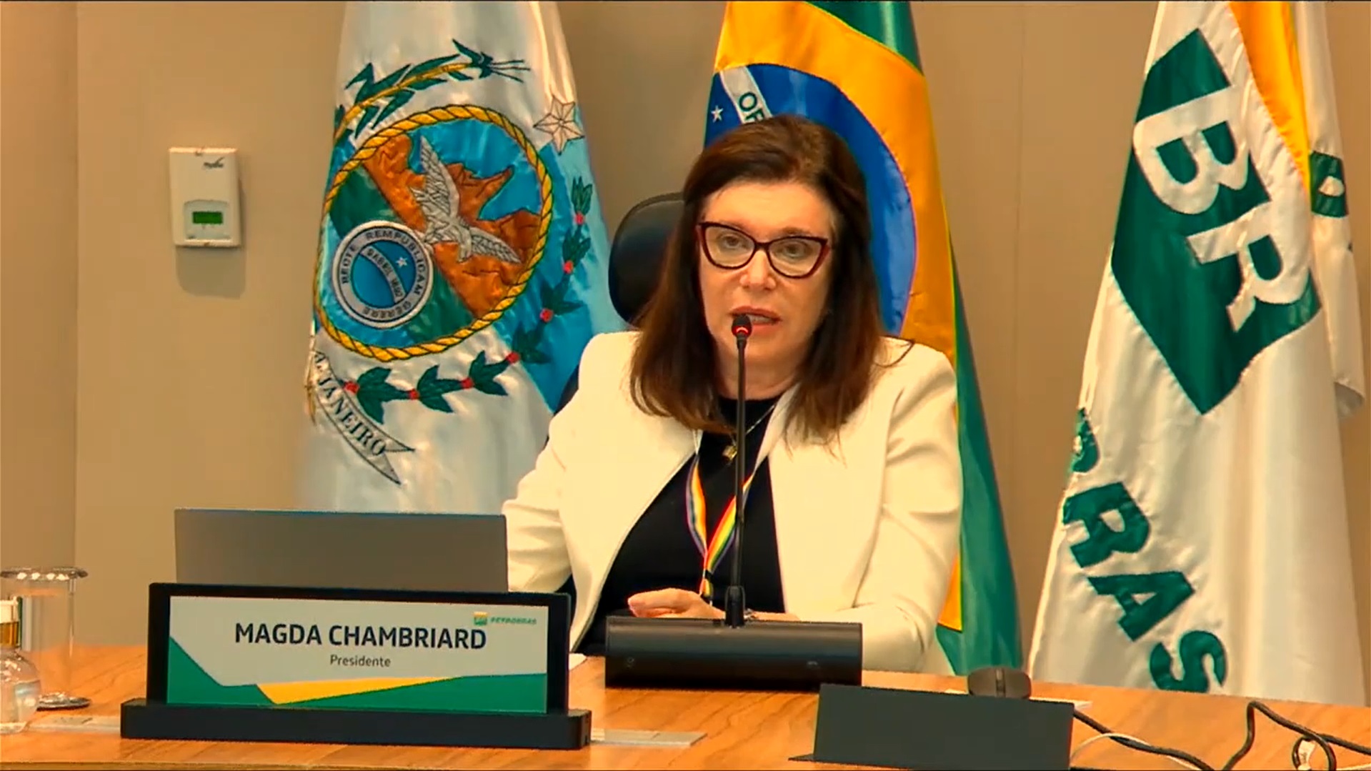 Presidente Magda Chambriard na coletiva de resultados do terceiro trimestre de 2024